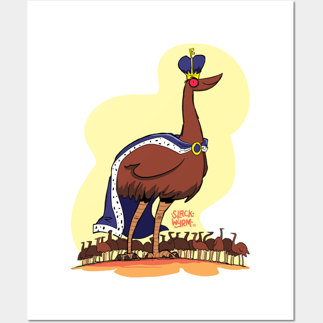 Big Brucey the Emu King Wall Art by Slack Wyrm